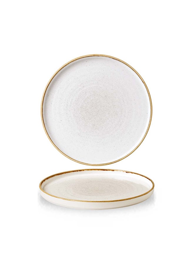 Stonecast Barley White  Walled Plate 27.5 Cm H2 Cm