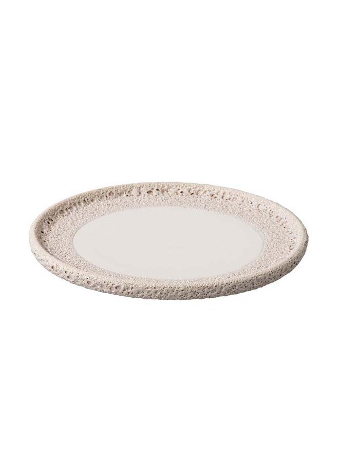 CURVED BOWL VULCANIC WHITE 19.5X6.7 CM