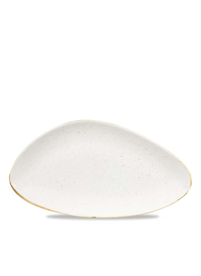 Stonecast Barley White Triangle Chefs Plate  35.5