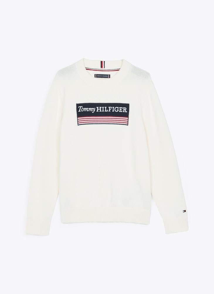 Kids Monotype 1985 Logo Label Regular Sweater