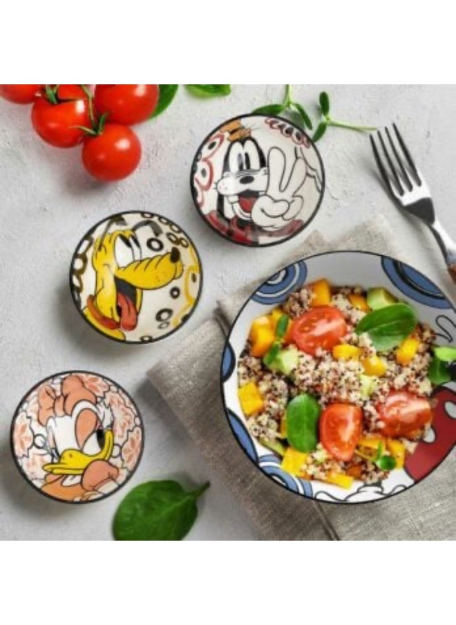 Bowl Mickey 21 cm Blue Color Material is Stoneware and safe Dishwasher, Microwave