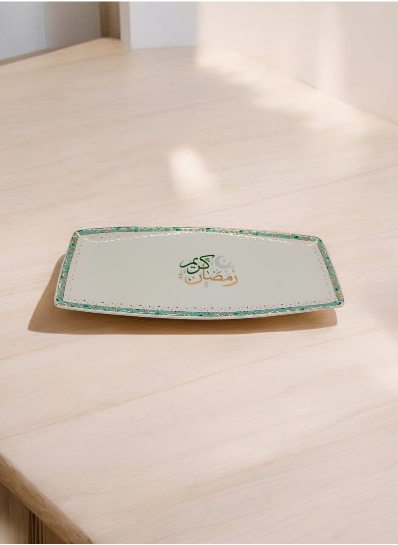 Ramadan Kareem printed Ceramic tray 36cm