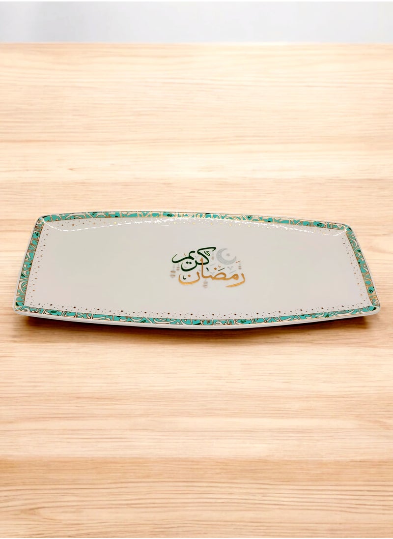 Ramadan Kareem printed Ceramic tray 36cm