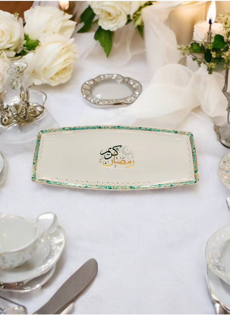 Ramadan Kareem printed Ceramic tray 36cm