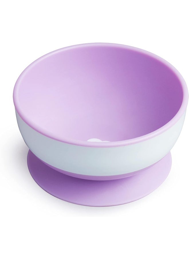 Munchkin Stay Put Suction Bowls for Baby and Toddler, 3 Pack, Blue/Green/Purple