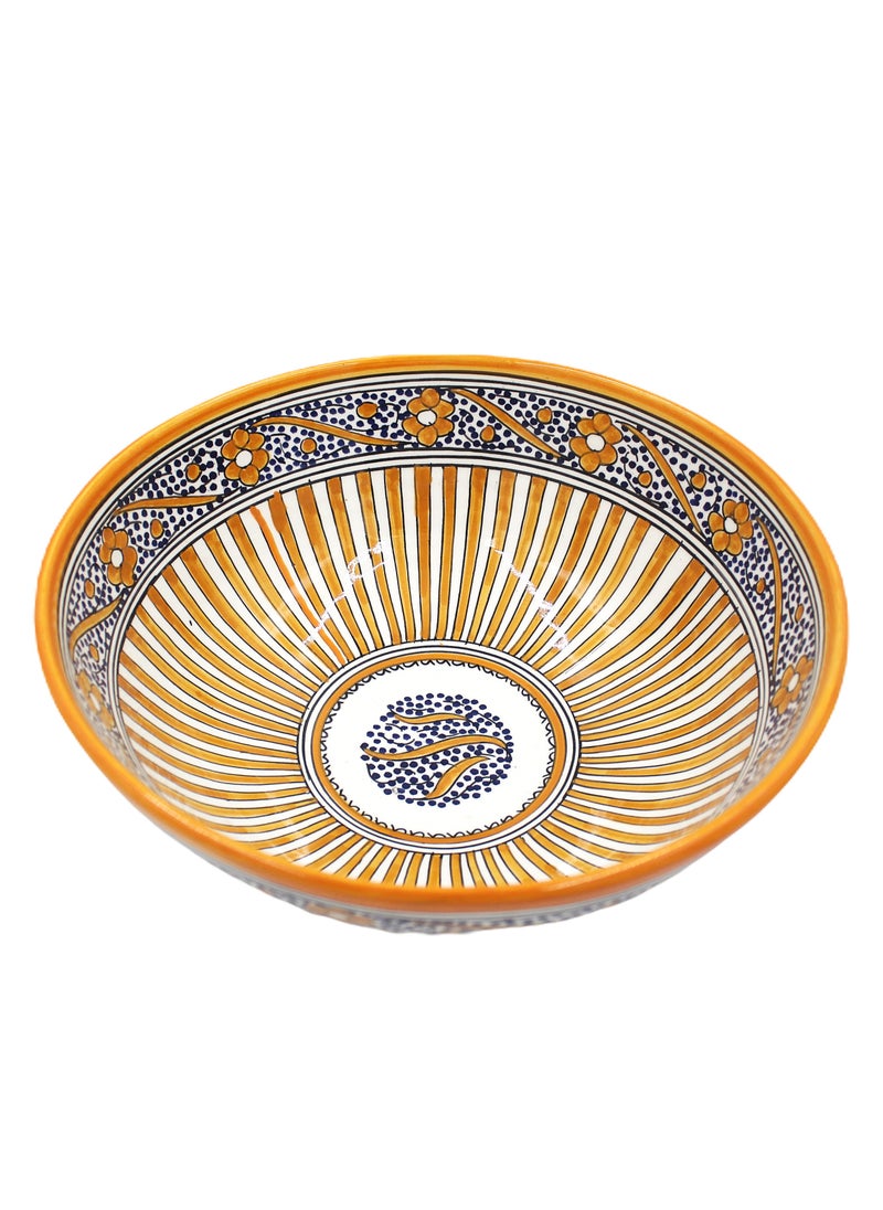 Moroccan Handmade Hand Painted Display Bowl 30 cm