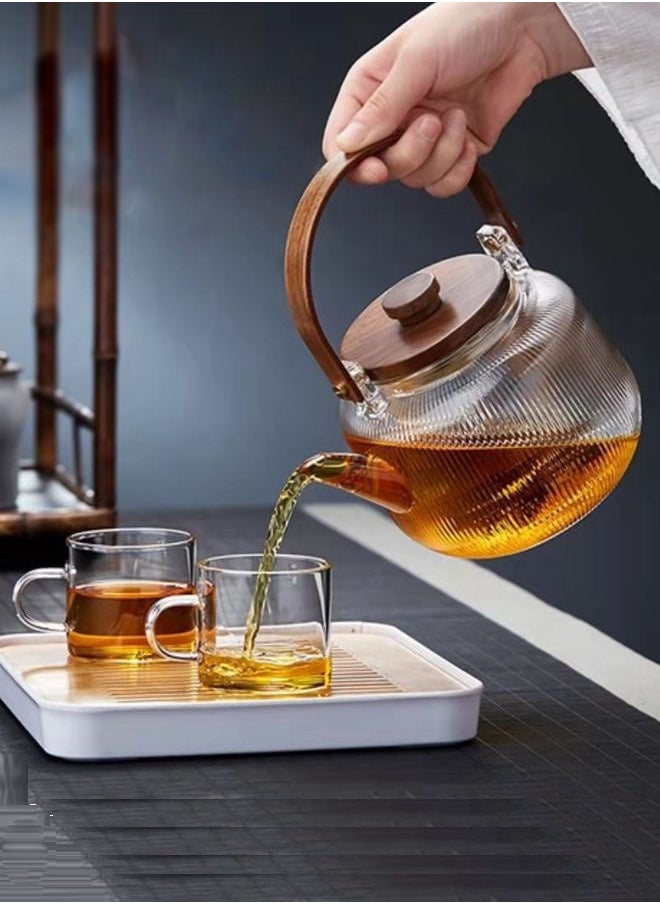 Glass Teapot 800mL with 1 Glass Filter 1 Steam Filter