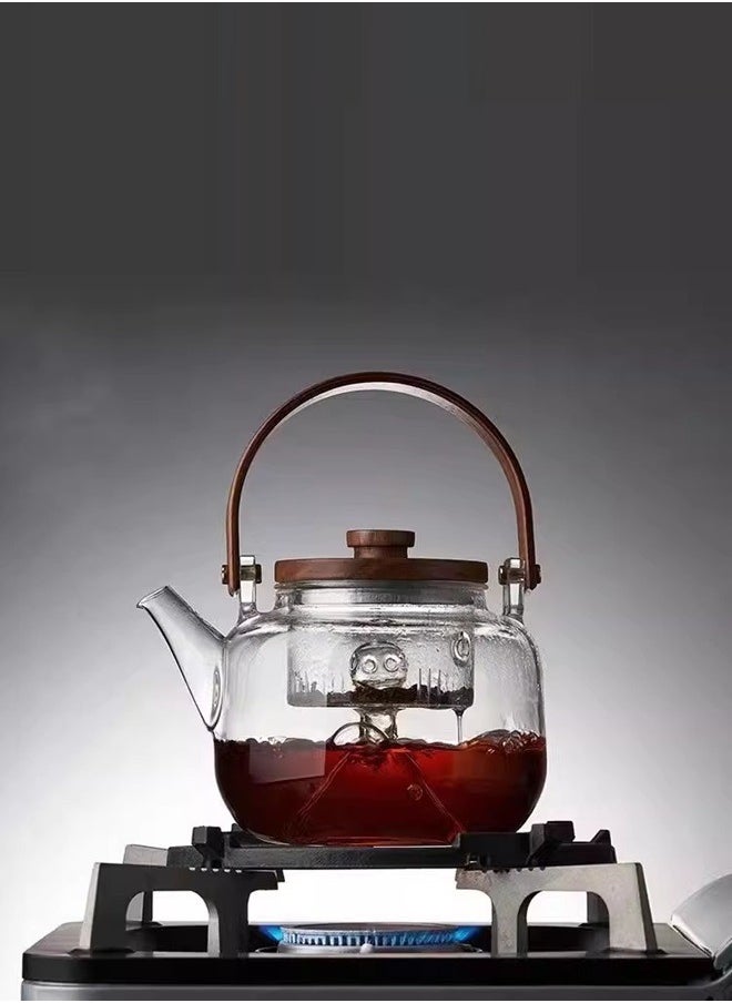 Glass Teapot 800mL with 1 Glass Filter 1 Steam Filter