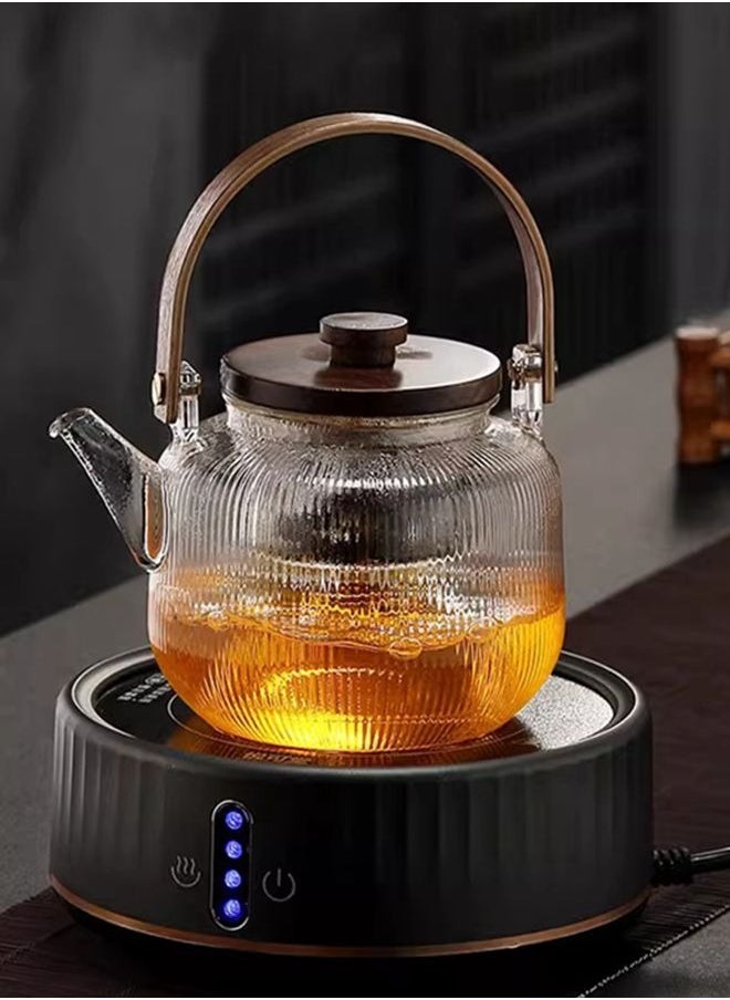 Glass Teapot 800mL with 1 Glass Filter 1 Steam Filter