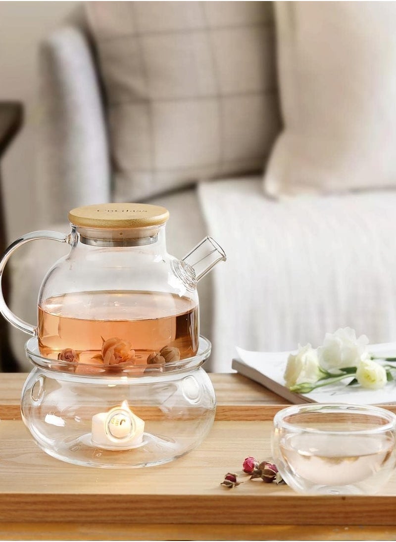 Teapot Warmer (Universal Size) - Handcrafted with Heat Proof Borosilicate Clear Glass