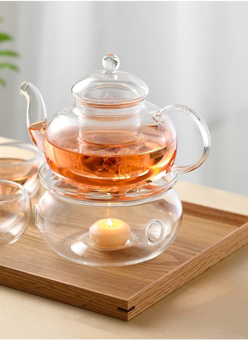 Teapot Warmer (Universal Size) - Handcrafted with Heat Proof Borosilicate Clear Glass