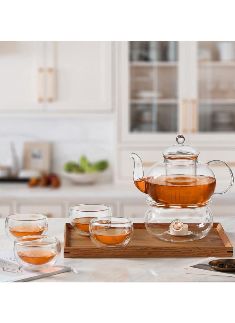 Teapot Warmer (Universal Size) - Handcrafted with Heat Proof Borosilicate Clear Glass