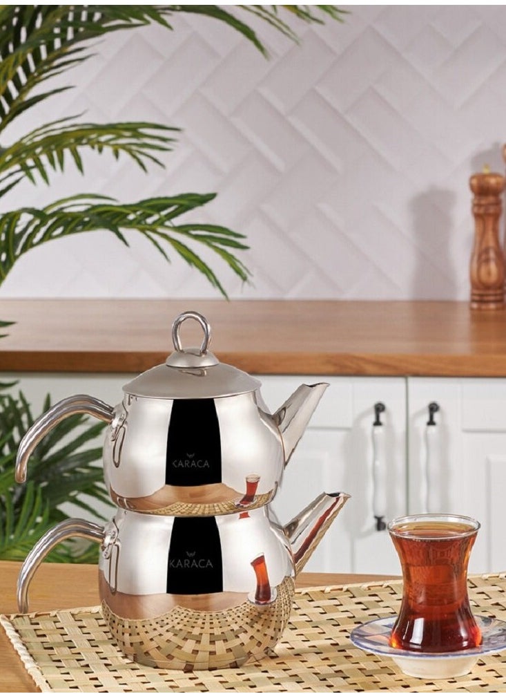 Stainless Steel Turkish Teapot Induction Base