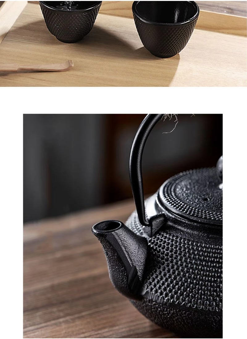 Cast Iron Teapot Japanese Style Kettle Tea Kettle Tea Strainer with Strainer 600 ml