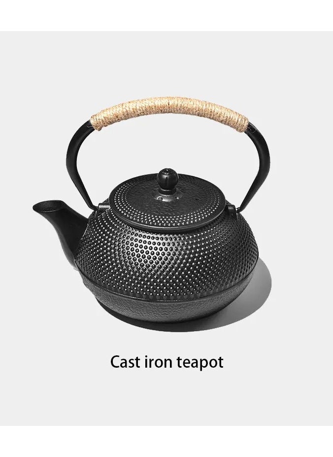 Cast Iron Teapot Japanese Style Kettle Tea Kettle Tea Strainer with Strainer 600 ml