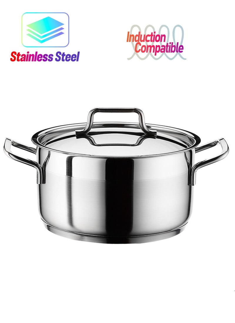 Anett Stainless Steel Cooking Pot 24CM - 6.5L