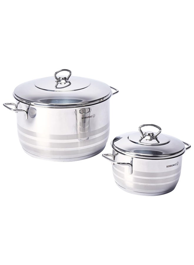 Korkmaz Astra XL 11 Pcs Cookware Set Silver