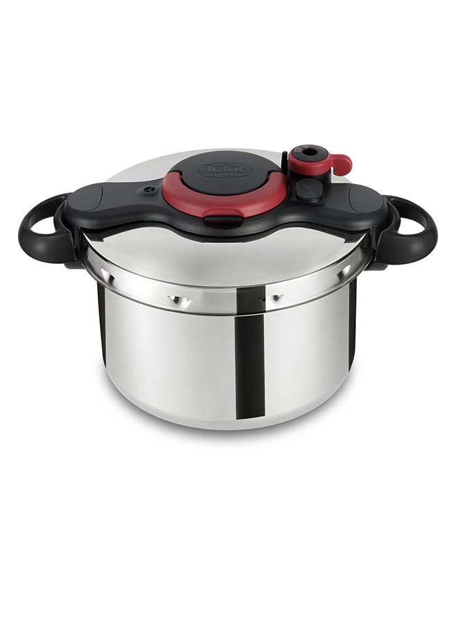 TEFAL Pressure Cooker | Clipso Minut Easy 7.5L | Stainless steel | All heat sources including induction | Cooks Up To 2 Times Faster | Vitamins Preserved |Made in France| 2 Years Warranty | P4624866 Silver