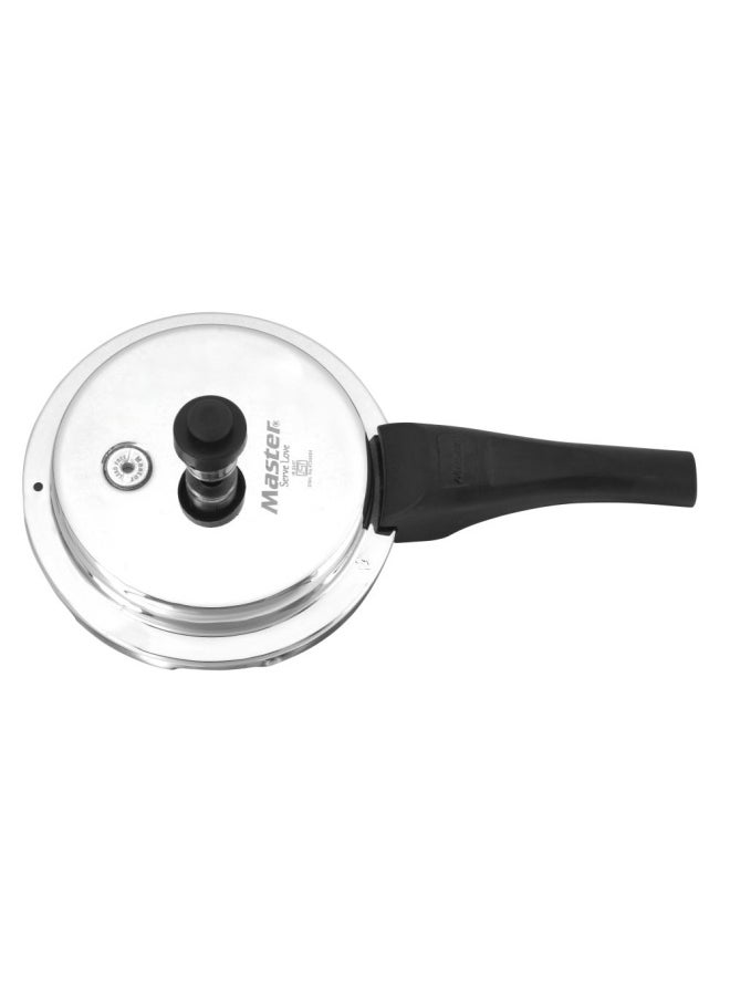 Master Stainless Steel Outer Lid Pressure Cooker For Healthy Cooking Mirror Finish Easy To Clean 1.5 L