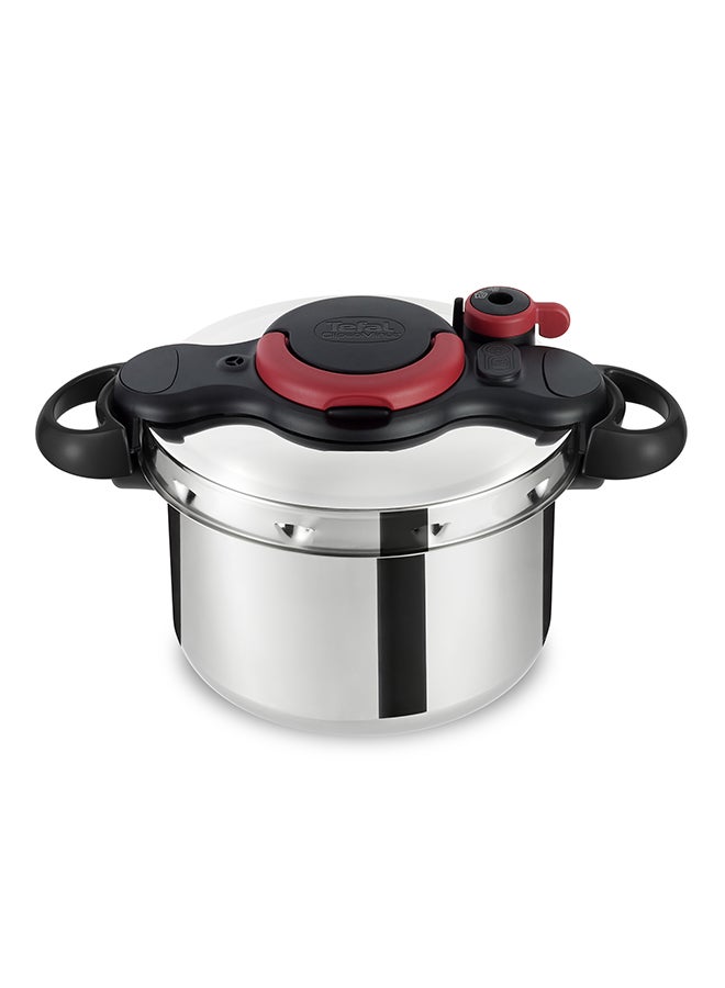 TEFAL Pressure Cooker | ClipsoMinut’ Easy 6L | Stainless steel |Express Cooking | Vitamins Preserved | One-Handed Opening/Closing | Safe | Made in France | 2 Years Warranty | P4620768 Stainless Steel