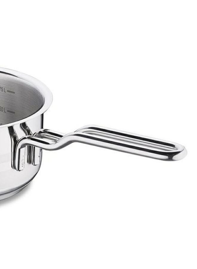 Korkmaz Astra Casserole with Lid, 1.8 Liter Capacity Silver 16X9cm