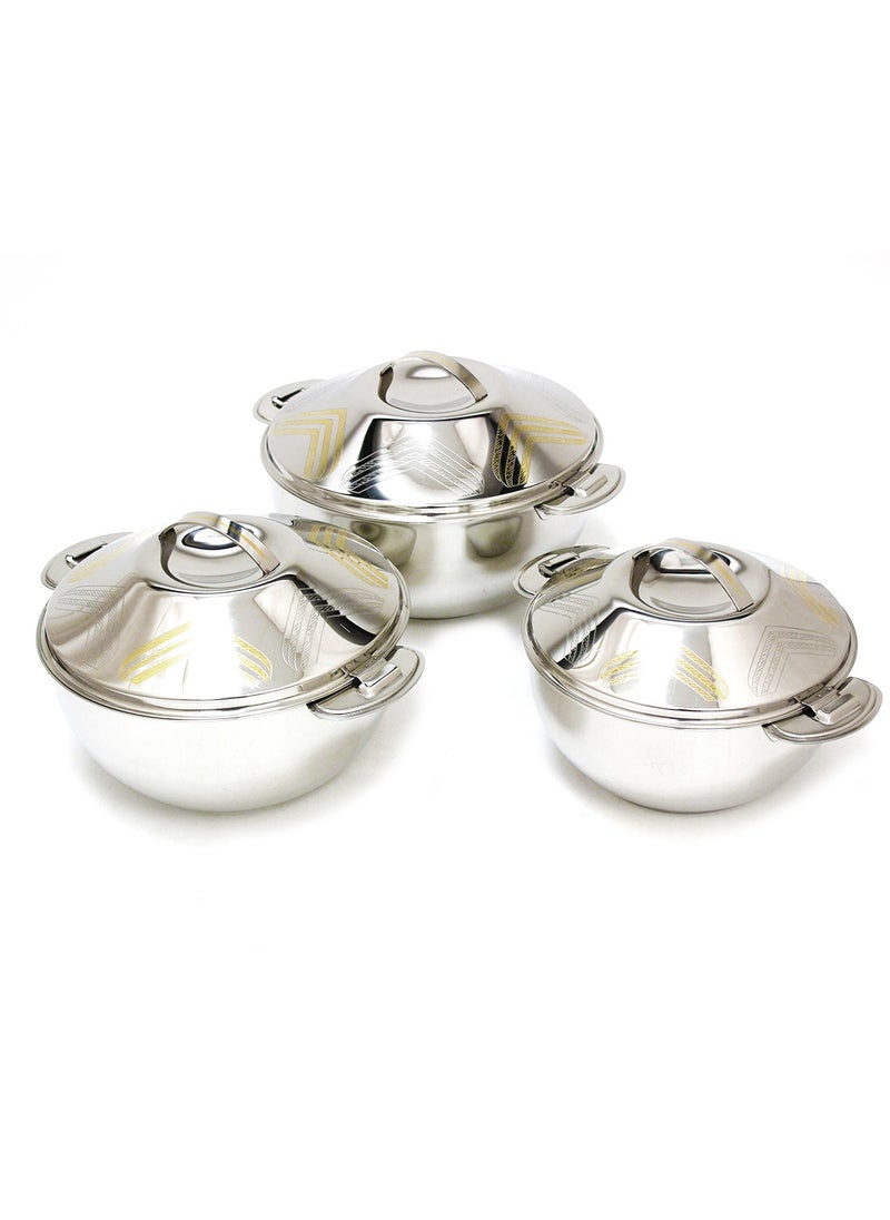 Sofi Stainless Steel Premium 3pc Hotpot Set 2.5L,3.5L,5.0L