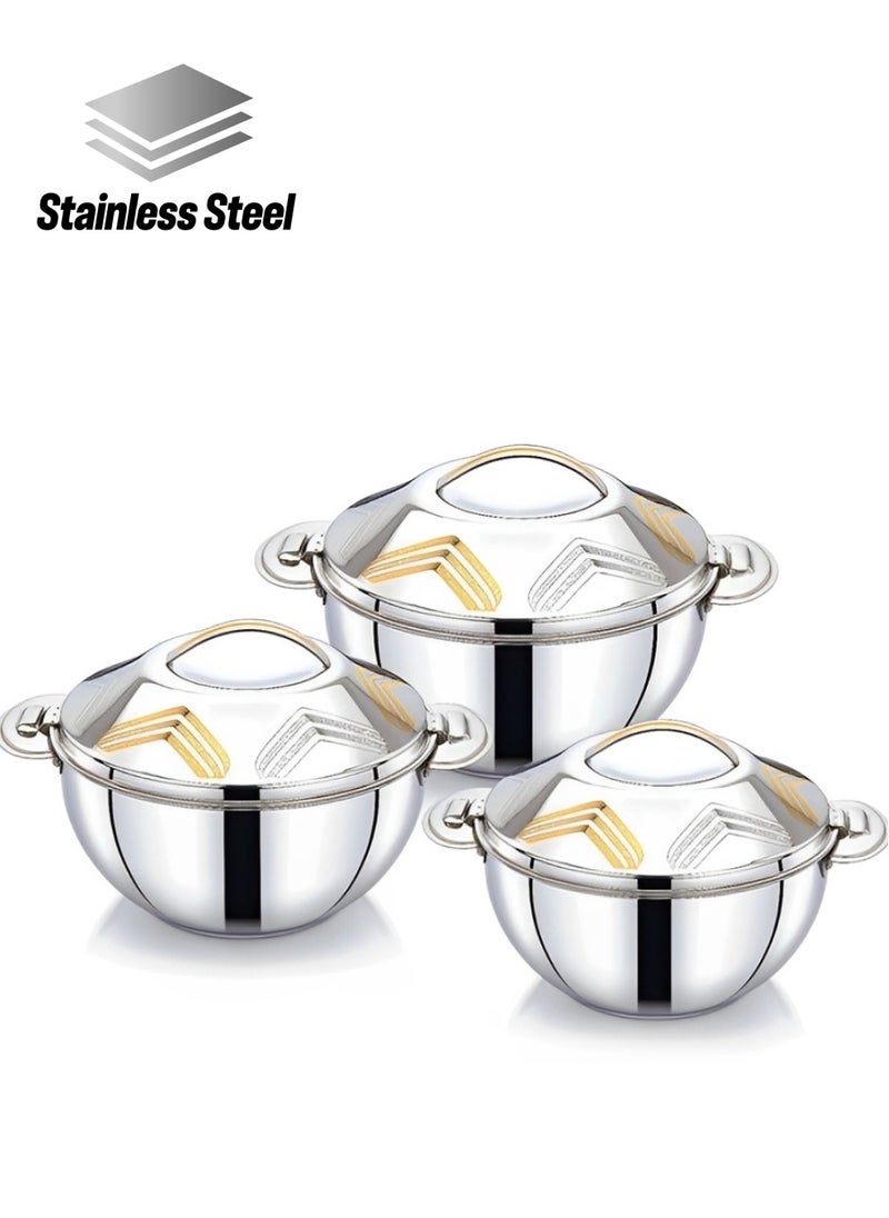 Sofi Stainless Steel Premium 3pc Hotpot Set 2.5L,3.5L,5.0L