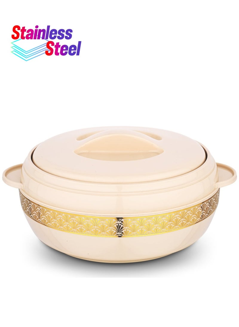 Dream Stainless Steel Insulated Casserole Beige 5000ML