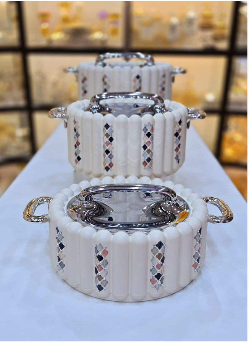 High Quality Insulated Casserole Food Warmer With Lid 1L+2.5L+4L 3pcs Set