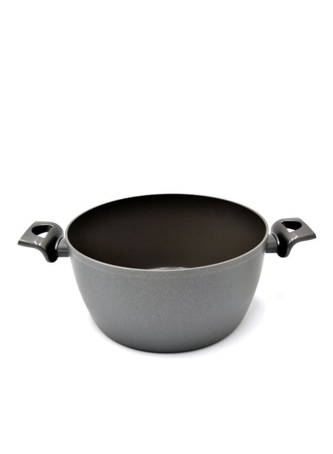 Korkmaz Nora Ceramic Casserole | Non Stick Stock Pot Grey