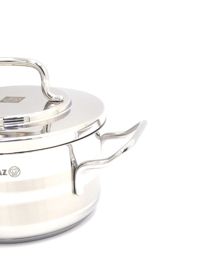 Korkmaz Astra Stainless Steel Pot, 3.3 Liter Capacity Silver 20X11.5 Cmcm