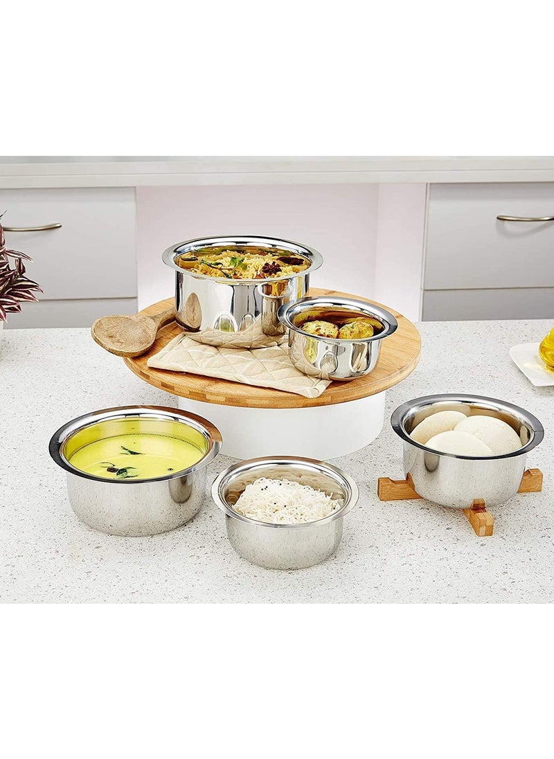 Stainless Steel Tope Set with Lid Stainless Steel Pot Cookware Tope Set 28cm - 7000ml