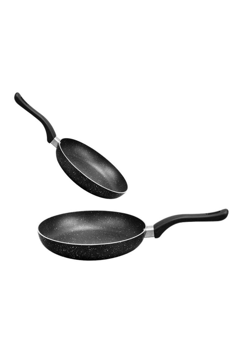 Sonex Non Stick Classic Frying Pan in Black, Dia 28, Capacity 2.5 Ltr,Depth 4.5 cm, Never Stick Granite Coating With Heat Resistant Handle,Ideal For Quick Frying And Sauteing,PFOA Free Healthy Cooking