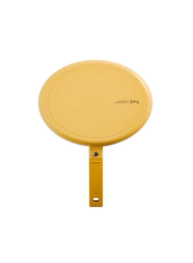 Hejmini Frypan 24 Cm With Glass Lid Modern Integrated Hand Yellow 24 cm