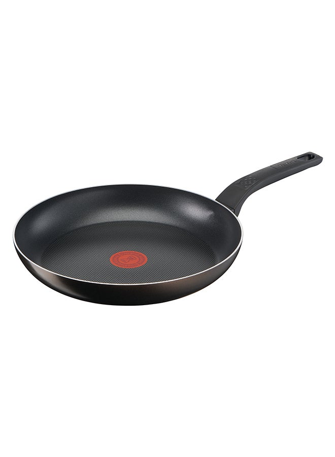 TEFAL EASY COOK AND CLEAN | Frypan 26 cm | easy clean | non stick coating | thermo signal™ | heat indicator | diffusion base | healthy | safe cookware | Made in France | 2 Years Warranty | B5540502 Black - Black Coffee Ultra