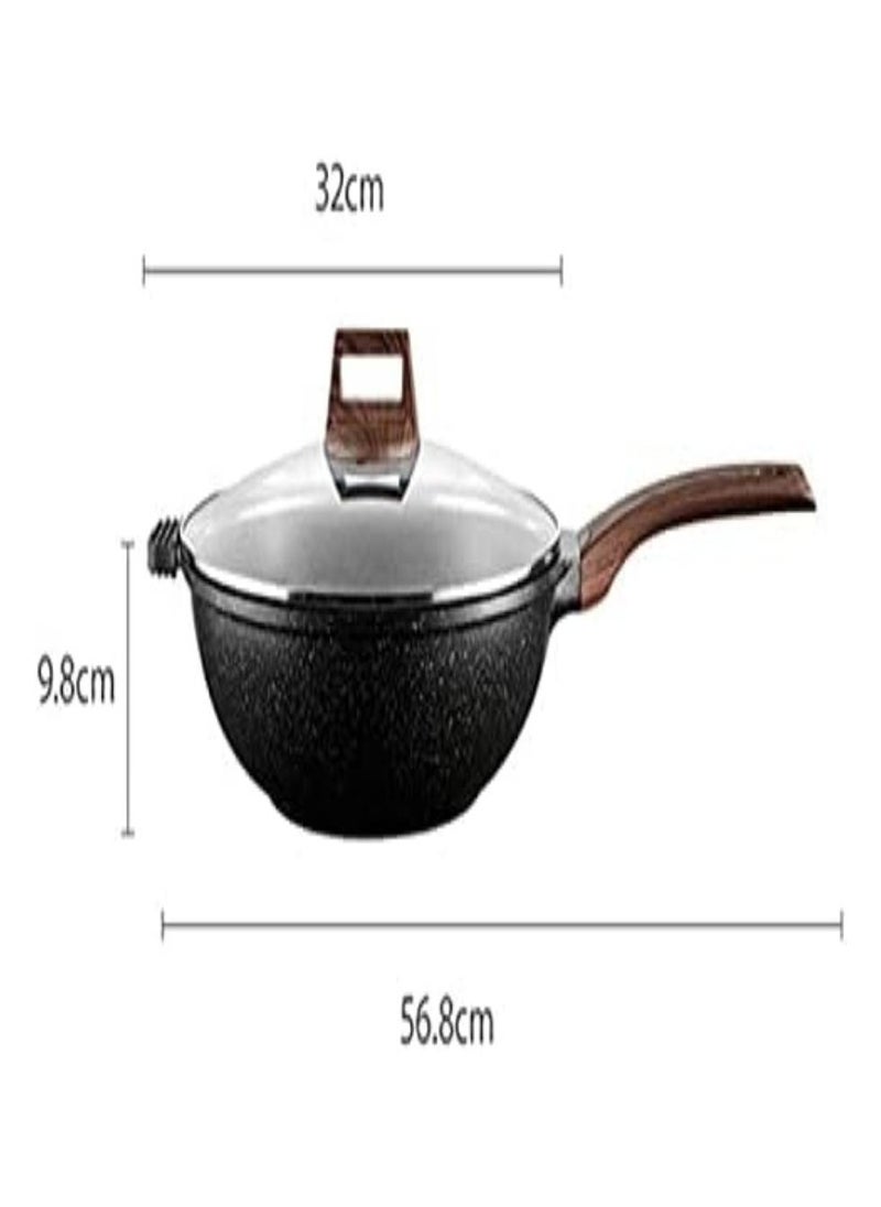 Non Stick Wok Household Fr Ying Dual Purpose Small Pan for Induction Cooker Kitchen Cooking Pot-32 * 9.8cm