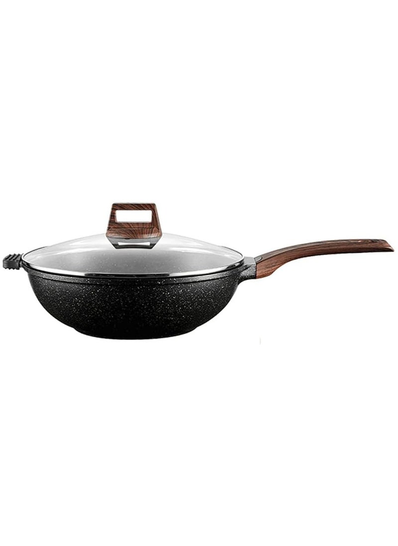 Non Stick Wok Household Fr Ying Dual Purpose Small Pan for Induction Cooker Kitchen Cooking Pot-32 * 9.8cm