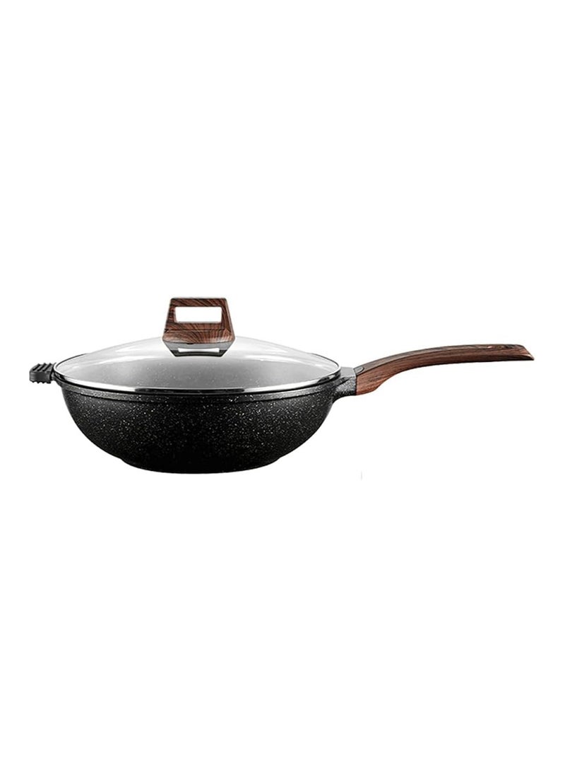 Non Stick Wok Household Fr Ying Dual Purpose Small Pan for Induction Cooker Kitchen Cooking Pot-32 * 9.8cm