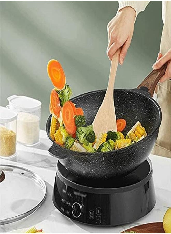 Non Stick Wok Household Fr Ying Dual Purpose Small Pan for Induction Cooker Kitchen Cooking Pot-32 * 9.8cm