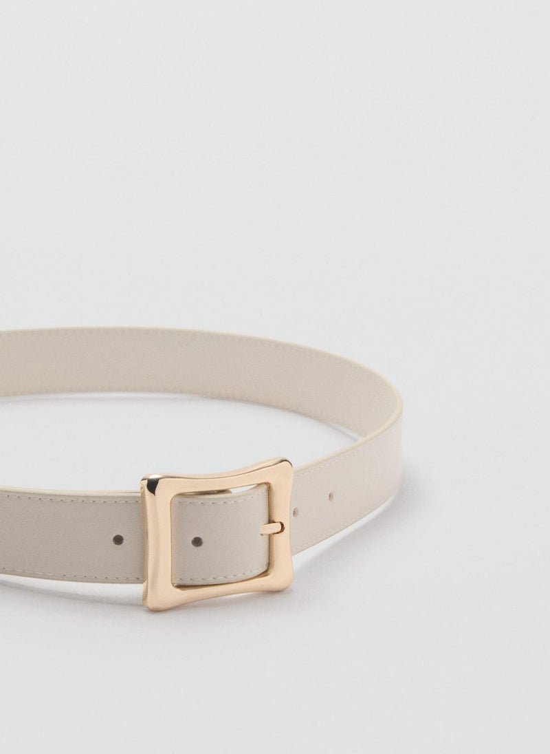 Square Buckle Allocated Hole Belt