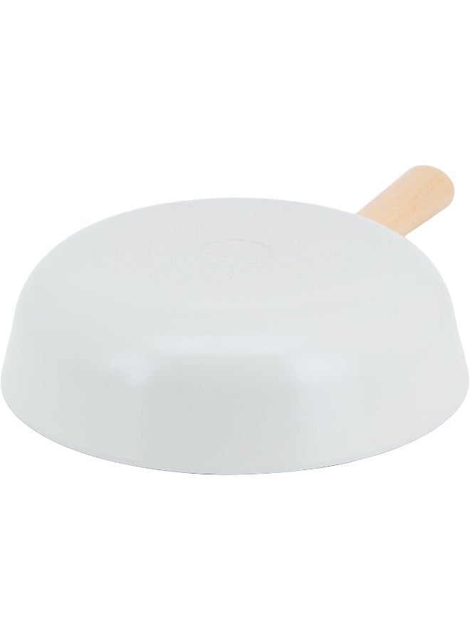 Neoflam Fika Induction Non stick Wok Pan Beige 26cm