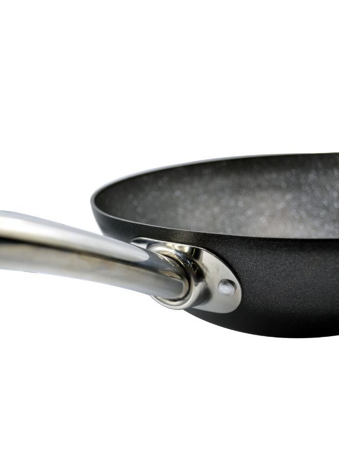 Proline Nero WokWok Induction Compatible Non-Stick Pan With Marble Coating Forged Aluminum Cookware Black 30x8.6 cmcm