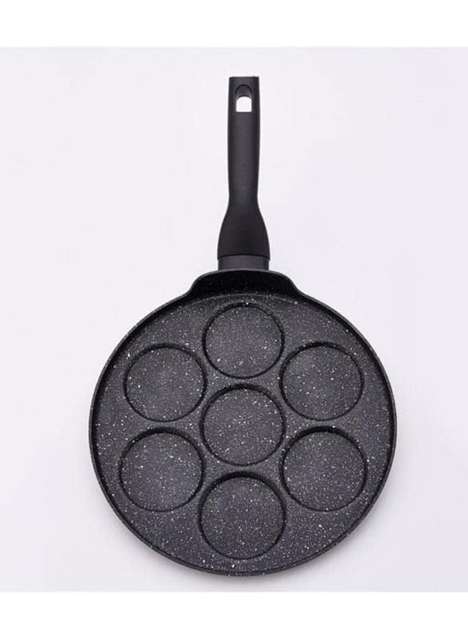 Nora Non-Stick Pancake Maker Pans 26cm | Granite Coated Pan Cake Maker Griddle with 7 Mould | KA2906