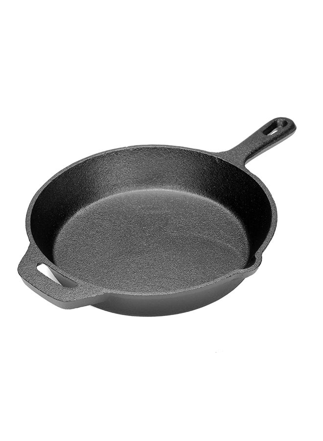 Round Cast Iron Skillet Black 26 x 4cm