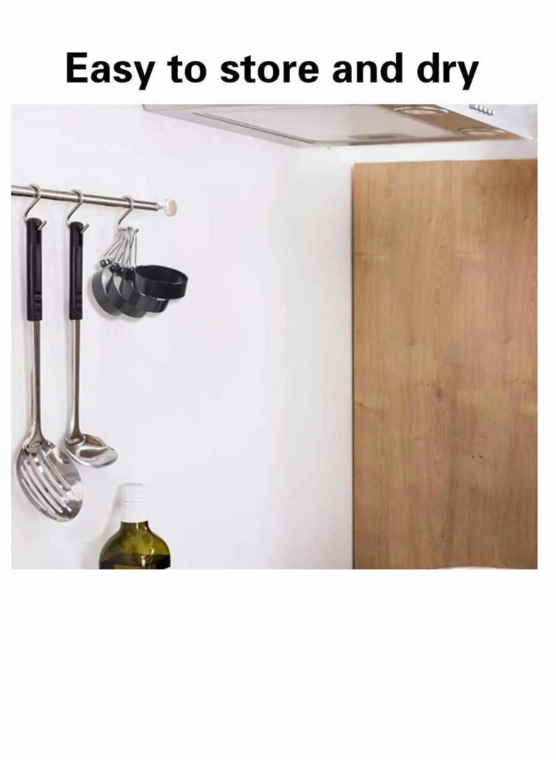 Egg Ring Mold 4 Pack Stainless Steel Non-Stick Metal Circle Shaper Round Egg Cooker Rings Maker Set For Frying Mcmuffin Shaping Eggs Sandwiches With Silicone Brush S-Shaped Hook Oven Glove