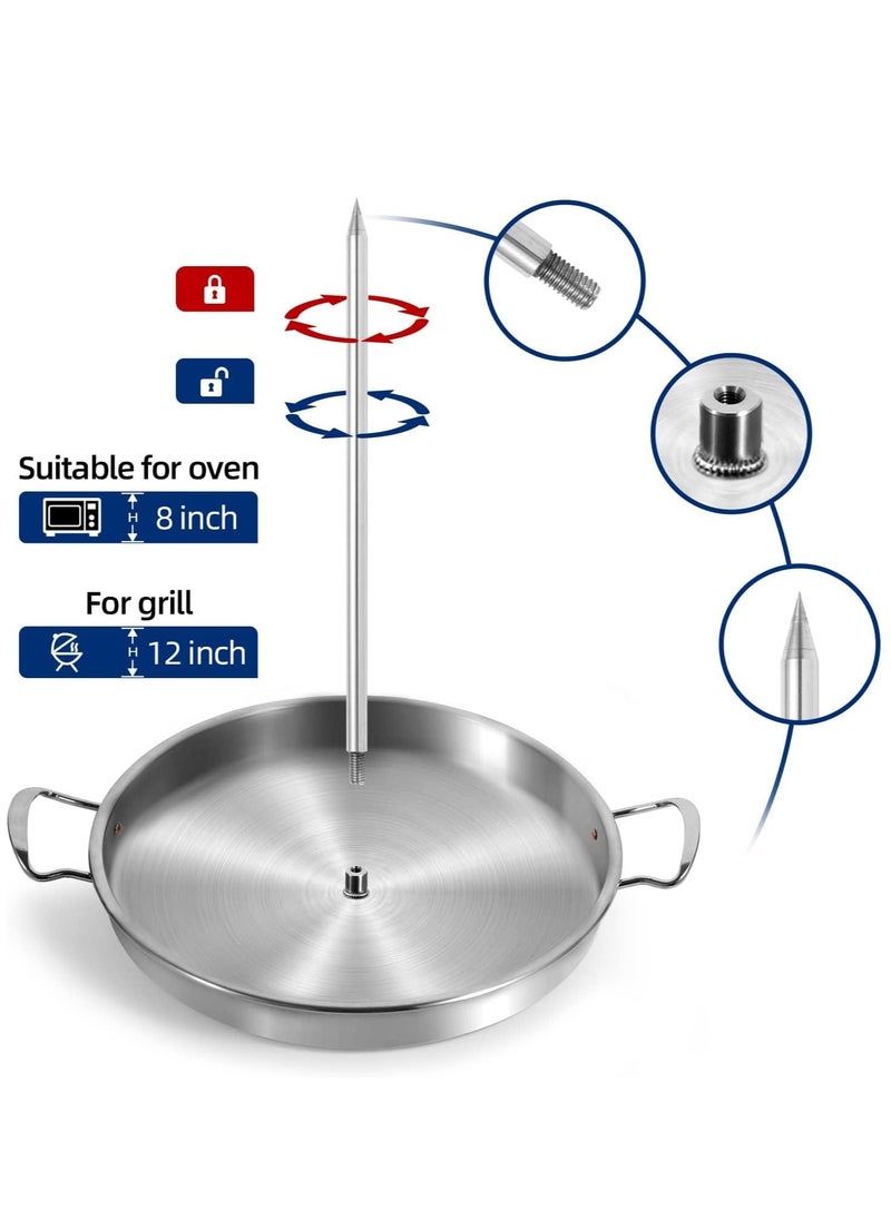 Skewer for grill Upgraded Thicken Stainless Vertical Skewer griddle, Barbecue Grill Stand, Vertical Skewer Grill, Great for Tacos, Tacos, Whole Chicken