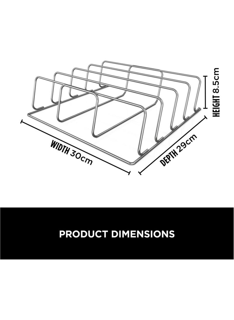 Ninja Woodfire XL Rib Rack for Grilling up to 4 Full Racks of Ribs, Compatible with Ninja Woodfire XL BBQ Grill, Black, XSKOGXLRBRKEU