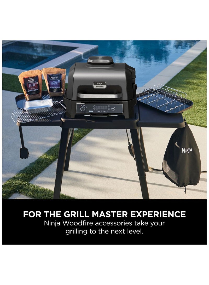 Ninja Woodfire XL Rib Rack for Grilling up to 4 Full Racks of Ribs, Compatible with Ninja Woodfire XL BBQ Grill, Black, XSKOGXLRBRKEU