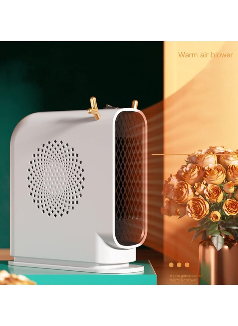 Electric space heater 500W Energy Efficient Space Heaters for Indoor Use Two-Speed Portable Heater Fan for Office