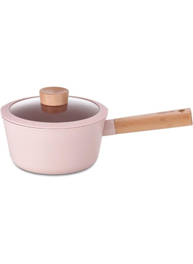 Fika Blossom Saucepan With Glass Lid 18 Cm Blossom Pink 18 cm